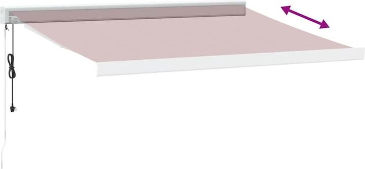 Produktbild vidaXL Markise Gelenkarmmarkise Sonnenmarkise Automatisch Burgunderrot 350x250cm (3.50 m)