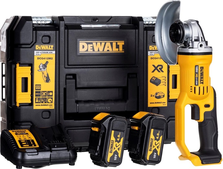 Produktbild DeWalt DCG412M2 Akku 18 V 4,0 Ah (125 mm)