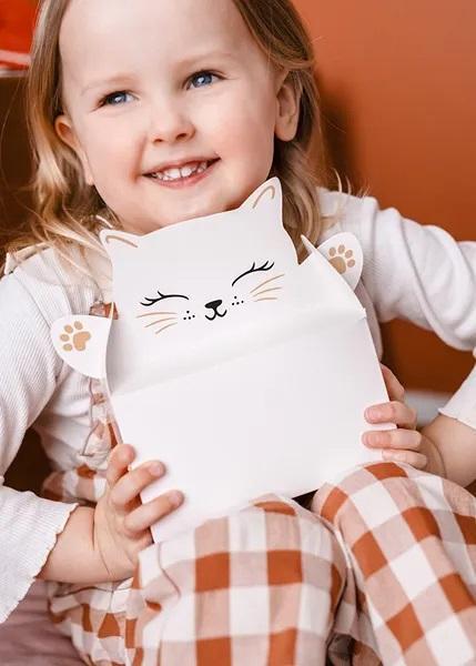Actual product image Unique Decorative cake boxes kitten 6 pcs