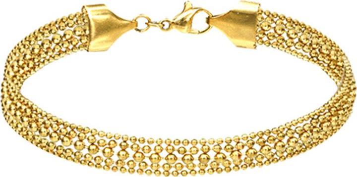 Produktbild Star Piercing Armkette vergoldet fünf einzelne Kugelketten gemischt (18 cm, ohne Messing)