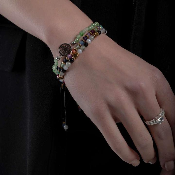 Produktbild Bijouteria Armband (18 cm, Edelstahl, Jade)