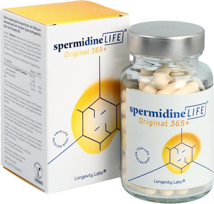 Actual product image SpermidineLife Original 365+ Caps (60 Piece, Capsules, 164 g)