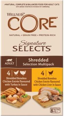Produktbild Core Wellness Signature Selects Shredded Selection Multipack (8 Stk., 79 g)