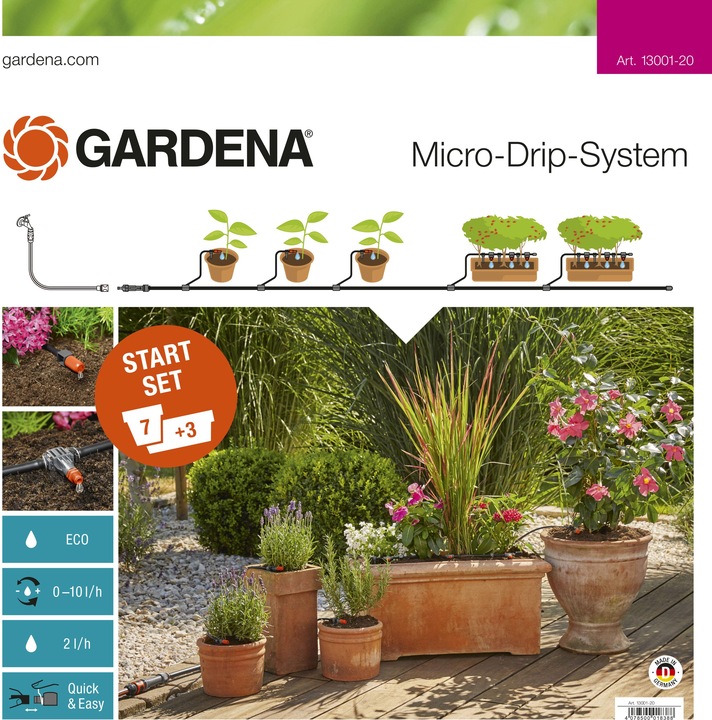 MDS Start-Set Plant pots (Kit d'irrigation goutte à goutte)