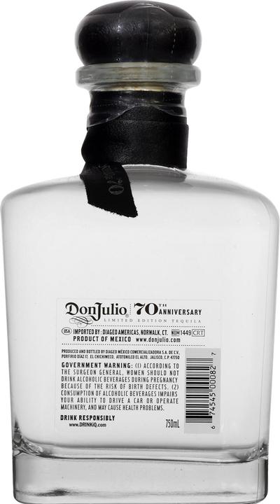 Image du produit Don Julio 70e anniversaire de Cristalino (1 x 70 cl)