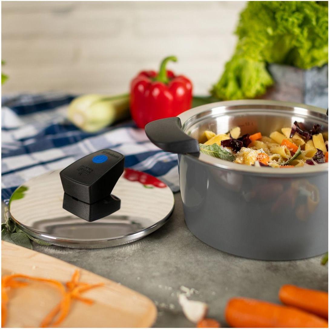 Thumbnail - Kuhn Rikon HOTPAN COMFORT Servierkasserolle grau 2.0 L · Ø 18 cm, Pfanne + Kochtopf, Grau