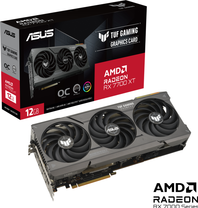 Image du produit ASUS TUF Gaming Radeon RX 7700 XT édition OC (12 Go)