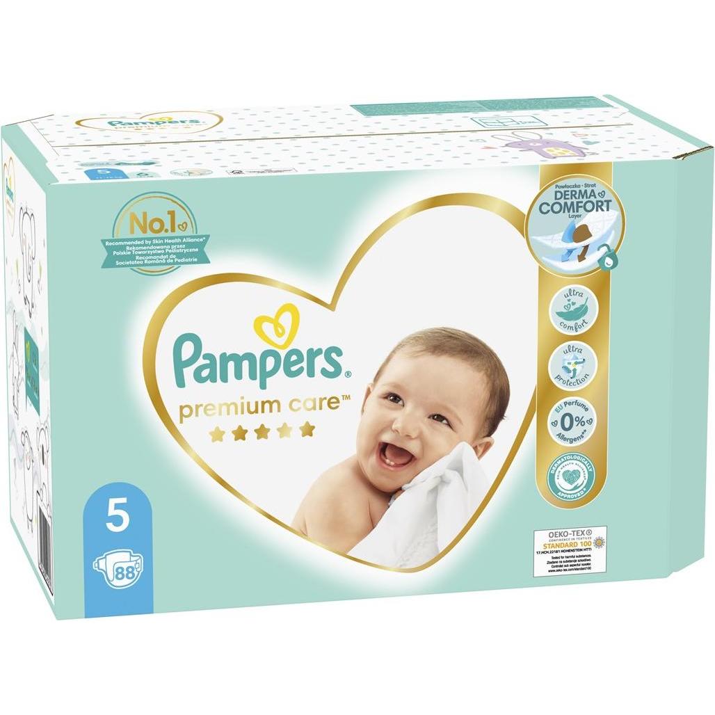 Thumbnail - Pampers Premium Care (Gr. 5, Halbmonatsbox, 88 Stück)