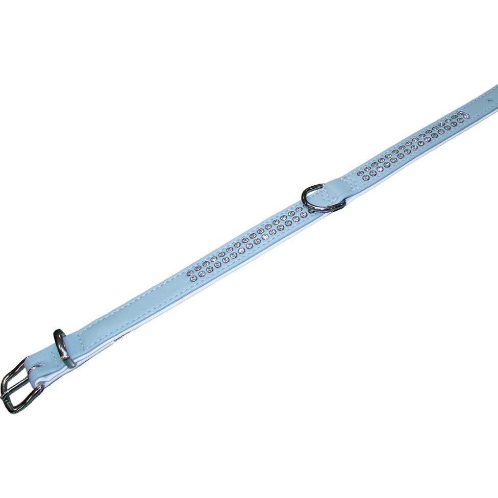 Nobby Halsband Crystal zweireihig (S, M, Hund, Allgemein), Halsband + Leine