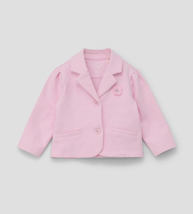 Produktbild s.Oliver Indoor-Blazer Sweat-Blazer mit Blümchen-Applikation (86)