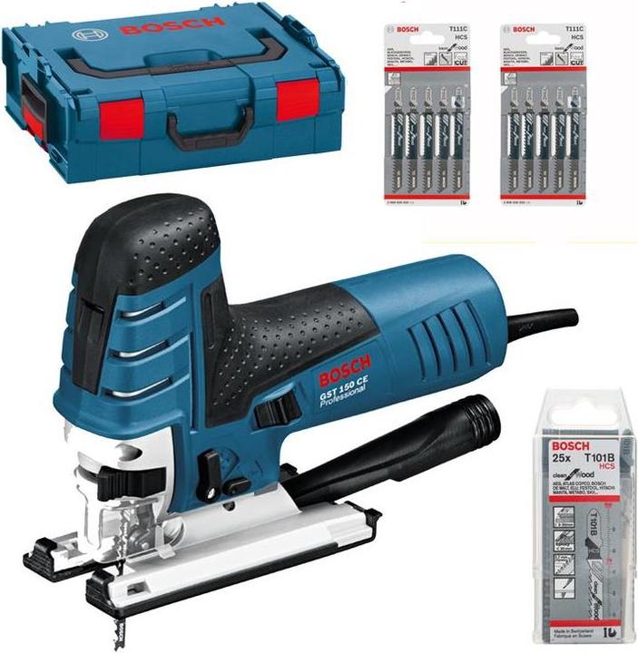 Produktbild Bosch Professional GST 150 CE + Sägeblatt-Set inkl. L-Boxx