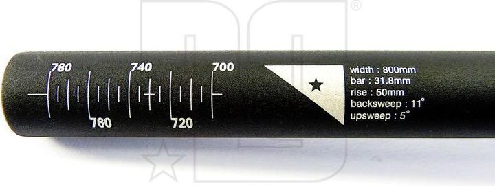Productafbeelding NG Sports Sweepee Riser stuur, 31,8mm, 800x50mm, 11°/5°, matzwart (31.80 mm)