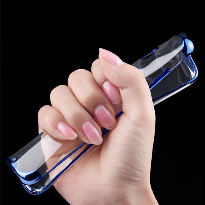 Produktbild König Design Handy Hülle Schutz Case für Samsung Galaxy S7 Durchsichtig Transparent Gold Neu (Samsung Galaxy S7)
