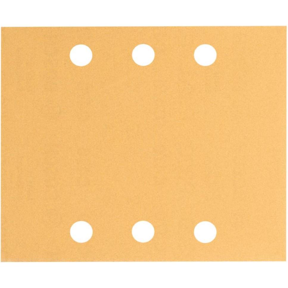 Bosch Professional Zubehör, Schleifmittel, Schleifblatt C470. 10er-Pack. 6 Löcher. 115 x 140 mm. 40. 60. 80. 120. 180 (4...