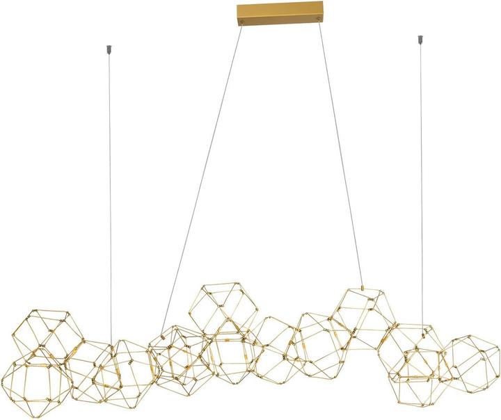 Produktbild Nova Luce NEBULA LED Pendelleuchte Gold 58W Warmweiss 163x54x120cm 9186814
