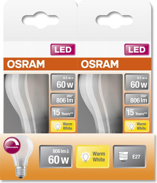 Actual product image Osram Superstar A (E27, 8.50 W, 806 lm, 1 x, E)