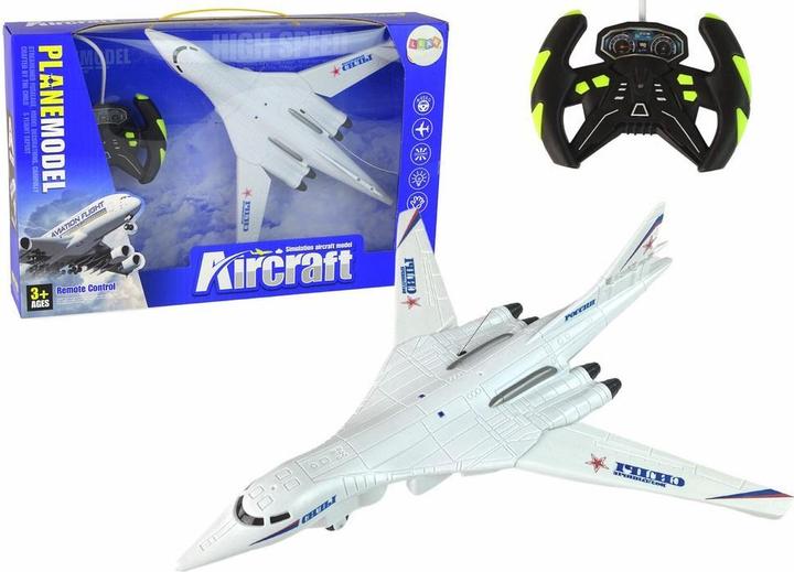 Actual product image Lean Toys R/C weisses Passagierflugzeug