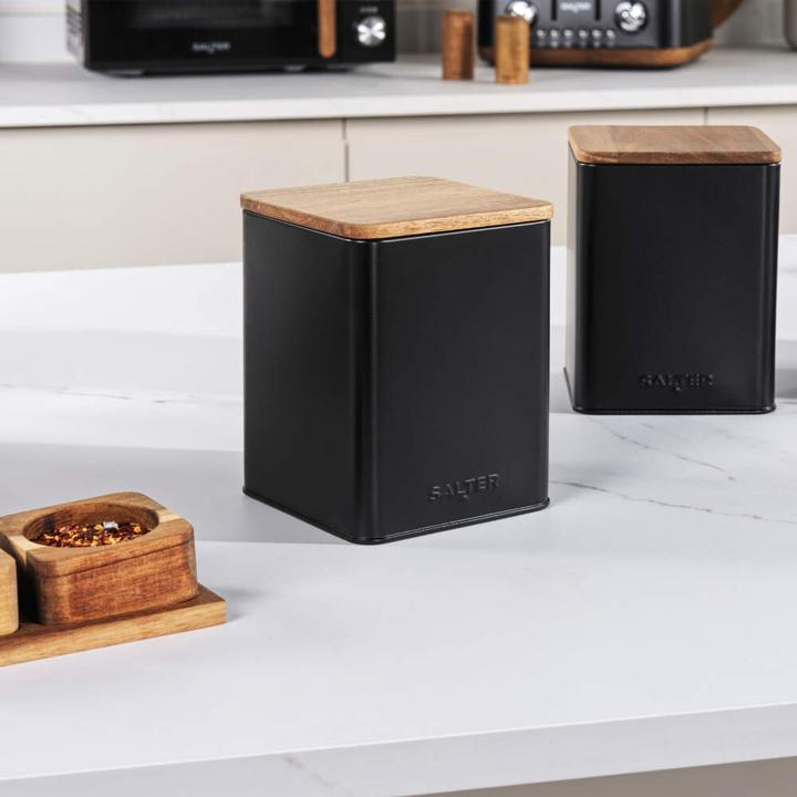 Actual product image Salter BW12898EU7 Toronto 3-Piece Canister Set Black (1.60 l)