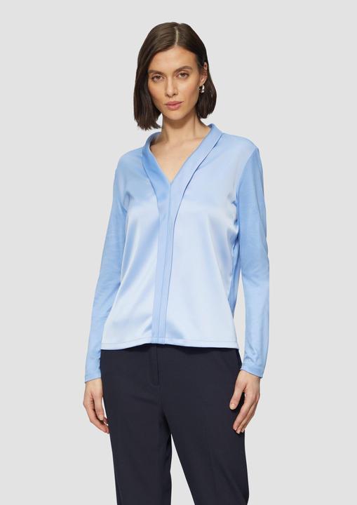 Immagine prodotto s.Oliver T-Shirt Satin-Blusenshirt mit Blende (44)