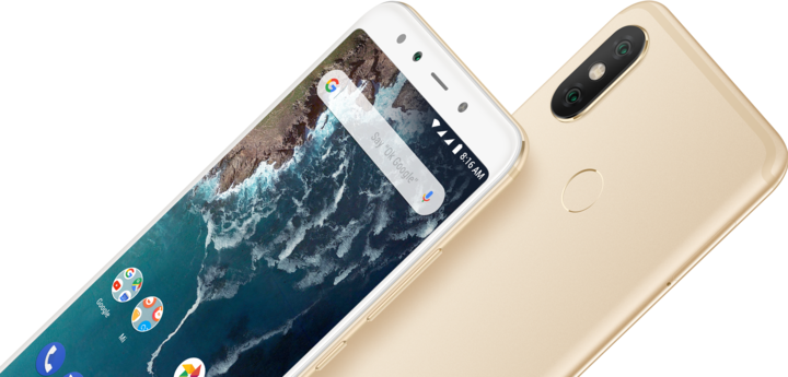 Produktbild Xiaomi Mi A2 (64 GB, Gold, 5.99", Dual SIM, 12 Mpx, 4G)