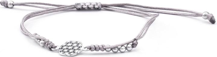 Immagine prodotto Beneto Elegante braccialetto kabala grigio con cordino Mandala AGB562 (L)