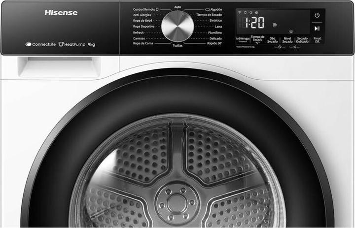 Image du produit Hisense DH3S902BW3 Sèche-linge 9Kg Classe A (9 kg, Droite)