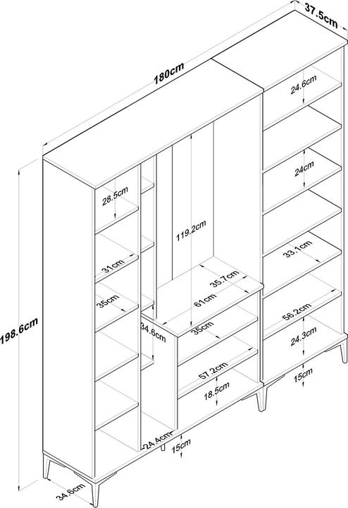 Produktbild Skye Decor Dielenständer