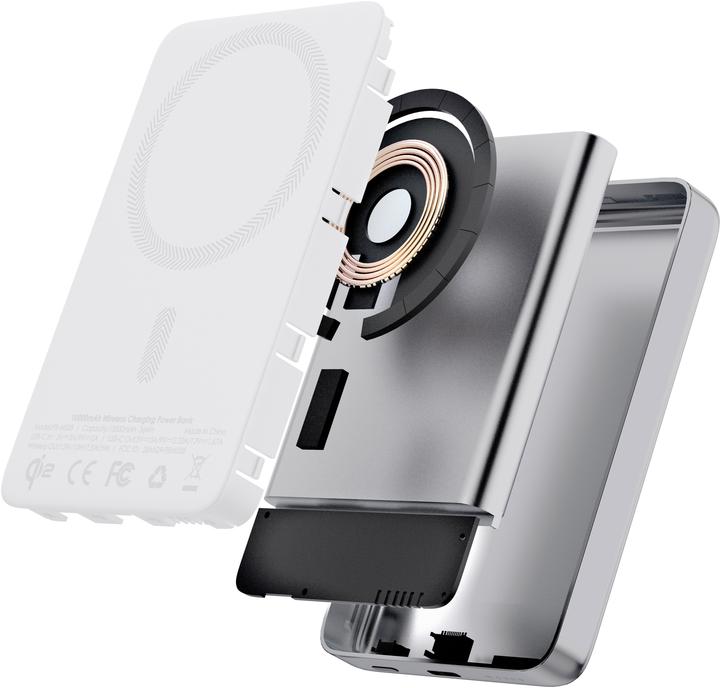 Actual product image Aukey Mag Fusion Slim (10000 mAh, 20 W, 36 Wh)