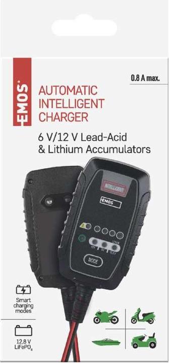 Produktbild Emos Autobatterieladegerät /12V 0,8A (12V, 6V, 0.80 A)