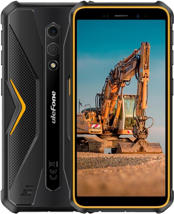 Image du produit Ulefone Smartphone Armor X12 3GB/32GB (un peu orange) sans chargeur (32 Go, Noir, Orange, 5.45", Double SIM)