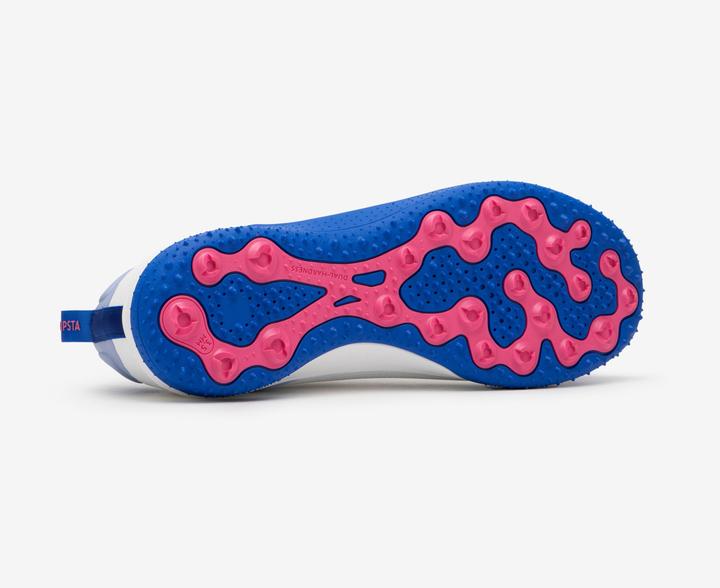 Immagine prodotto Kipsta Scarpe da calcio multi-punta da donna/uomo TF - Traxium Edge Turf bianco/blu (45)