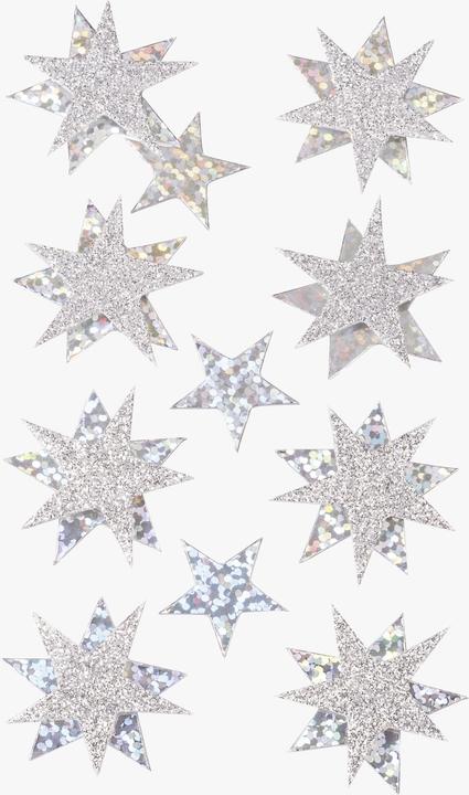 Produktbild Heyda Weihnachtssticker Sterne silber (1 Sticker)