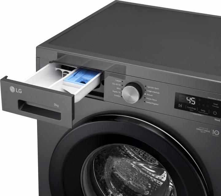 Actual product image LG F4NX1009NMB (9 kg, Left)