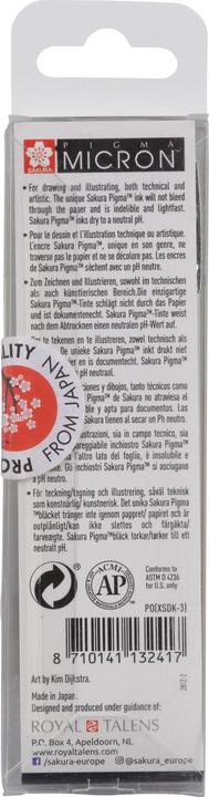 Image du produit Sakura Pigma Micron (Noir, 3 x)