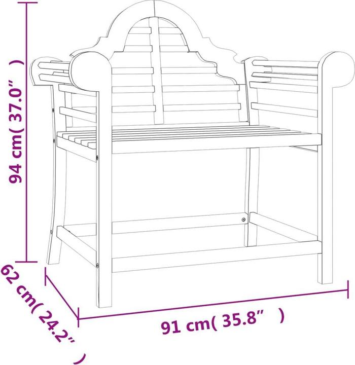 Produktbild vidaXL Gartenstuhl