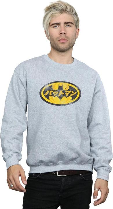 Produktbild Batman Japanisches Logo Gelb Baumwolle Sweatshirt (L)