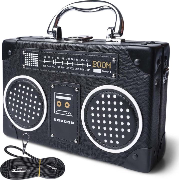 Activity Board Vintage Radio geformte Umhängetasche