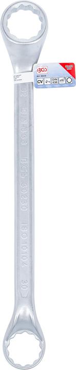 Actual product image BGS Double Ring Spanner deep offset ends 30 x 32 mm (30 mm)