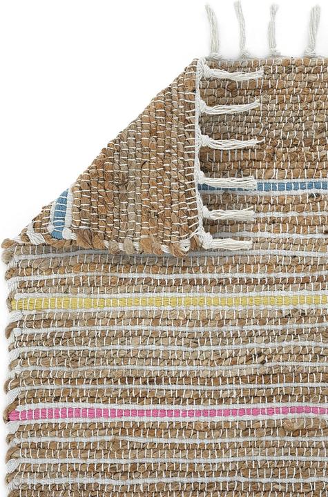 Image du produit Conceptum Hypnose Carl 100% JUTE Rectangulaire Multicolor Jute Underside Knitting Pattern Handmade Weaving (120 x 180 cm)