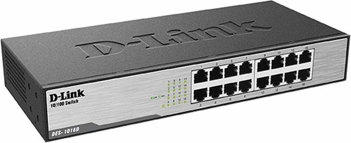 Actual product image D-Link DES-1016D: 16Port Switch, 100Mbps (16 ports)