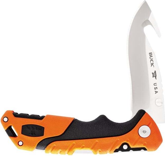 Image du produit Buck Folding Pursuit Pro Large Orange Guthhook (9.20 cm)