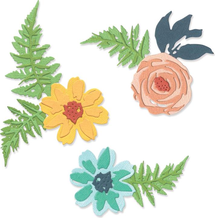 Image du produit Sizzix Thinlits pochoir de découpe "Flowers & Fern