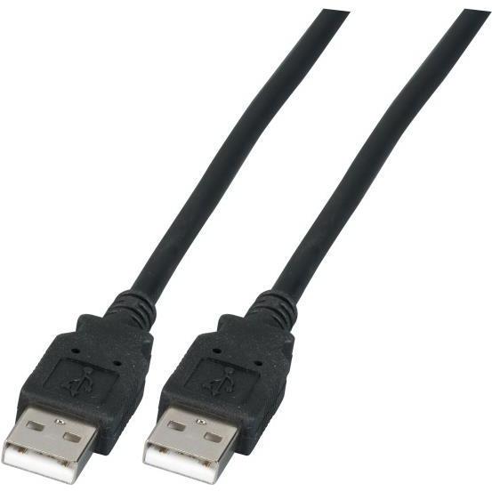 EFB Elektronik K5204.0,5 0.5m USB A USB A Männlich Männlich Schwarz USB Kabel (K5204.0,5) (0.50 m, USB 2.0), USB Kabel