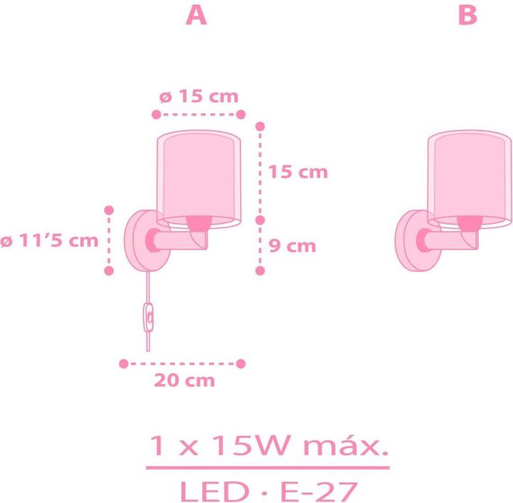 Produktbild Dalber Wandleuchte Unicorns (E27)