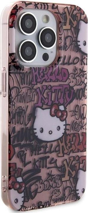 Produktbild Hello Kitty HKHCP15XHDGPTP iPhone 15 Pro Max 6.7" różowy/pink hardcase IML Tags Graffiti (Apple iPhone 15 Pro Max)