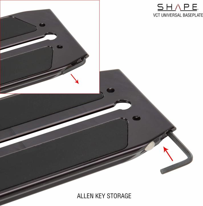 Actual product image Shape BP10 - Revolt VCT Universal Baseplate With Camera Shoulder Mount