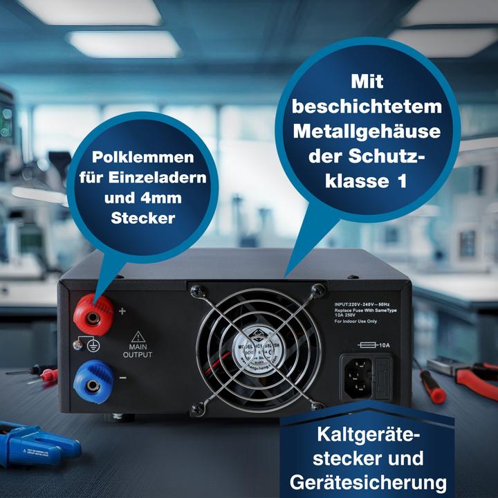 Actual product image Peaktech Labornetzgerät P 6168, 1...15 V, 0...60 A, 900 W