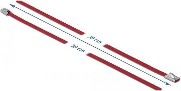 Actual product image Delock Stainless steel cable tie 300x4,6 10pcs. (Metal cable ties, 300 mm, 10 pcs.)