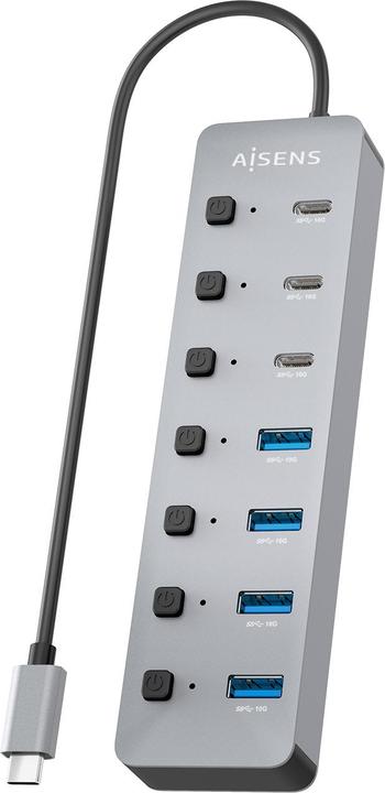 Produktbild Aisens ASUC-8P044-GR (USB-C, 8 Ports)