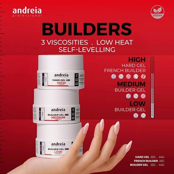 Produktbild Andreia Builder Gel Medium (Clear, Heller Ton, UV-Gel Lack)